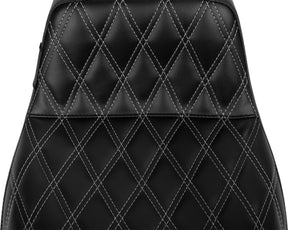 Le Pera TailWhip Double Diamond Seat, Grey Stitch - 23+ Touring Seat Le Pera
