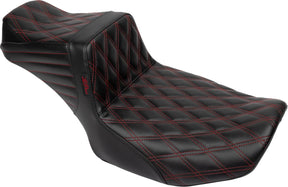 Le Pera Tailwhip Daddy Long Legs Double Diamond Seat, Red Stitch - 23+ Touring Seat Le Pera