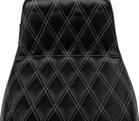 Tailwhip Daddy Long Legs Double Diamond Seat, Grey Stitch - 23+ Touring Seat Le Pera