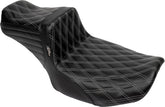 Le Pera Tailwhip Daddy Long Legs Double Diamond Seat, Grey Stitch - 23+ Touring Seat Le Pera