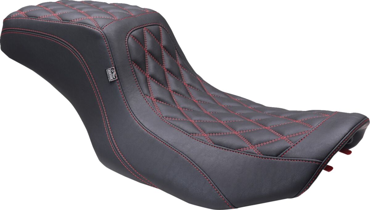 Mustang Seat Squareback Ddiamond Black Cherry Thread Seat Mustang