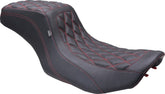 Mustang Seat Squareback Ddiamond Black Cherry Thread Seat Mustang