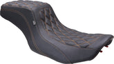 Mustang Seat Squareback Ddiamond Black Orange Thread Seat Mustang