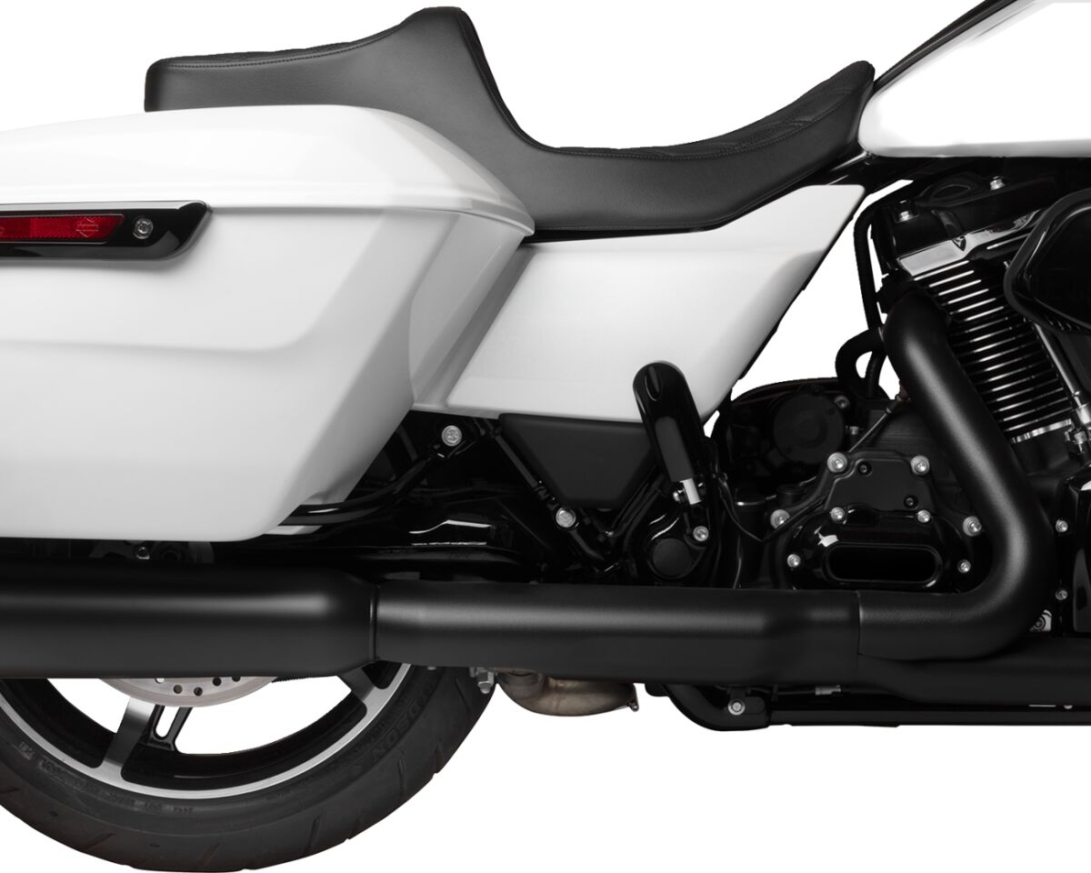 Drag Specialties Seats Seat Predator 3 Double Diamond Black Vinyl Touring Seat Drag Specialties