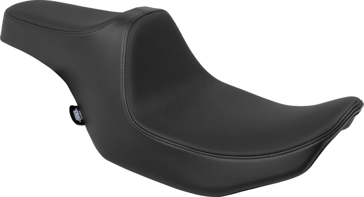 Drag Specialties Seats Seat Predator 3 Smooth Black Vinyl With Slip Stop Touring Seat Drag Specialties