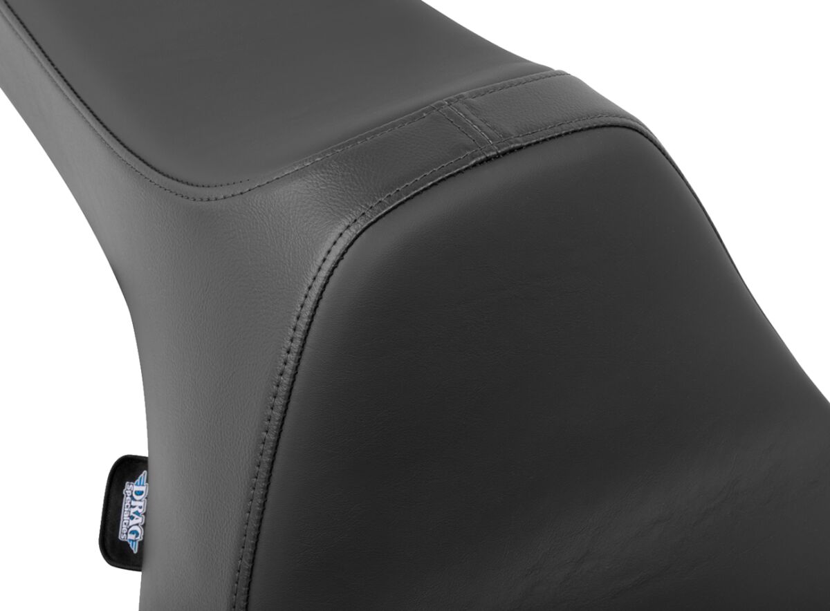 Drag Specialties Seats Seat Predator 3 Smooth Black Vinyl With Slip Stop Touring Seat Drag Specialties