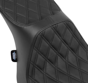 Drag Specialties Seats Predator III Seat, Double Diamond Black Stitching - 23+ Touring Seat Drag Specialties