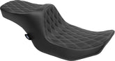 Drag Specialties Seats Predator Ii Seat Double Diamond Silver Stitching Flt/Flh '23 '24 Seat Drag Specialties