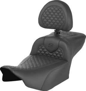 Saddlemen RoadSofa DS Ext Reach w/ Driver's Backrest - 23+ Touring Seat Saddlemen