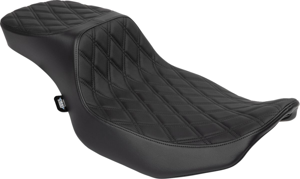 Drag Specialties Seats Seat Predator 2up Performance Dd Blk Vinyl Extended Reach Seat Drag Specialties