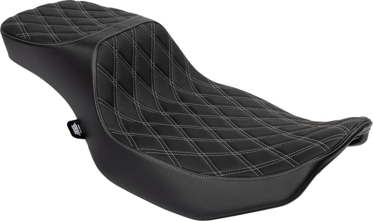 Drag Specialties Seats Seat Predator 2up Performance Dd Slvr Vinyl Extended Reach Seat Drag Specialties