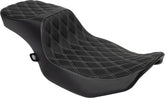 Drag Specialties Seats Seat Predator 2up Performance Dd Slvr Vinyl Extended Reach Seat Drag Specialties