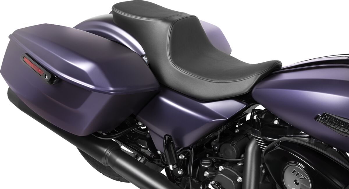 Drag Specialties Seats Seat Peformance Predator 2 Up Smooth Vinyl Seat Drag Specialties