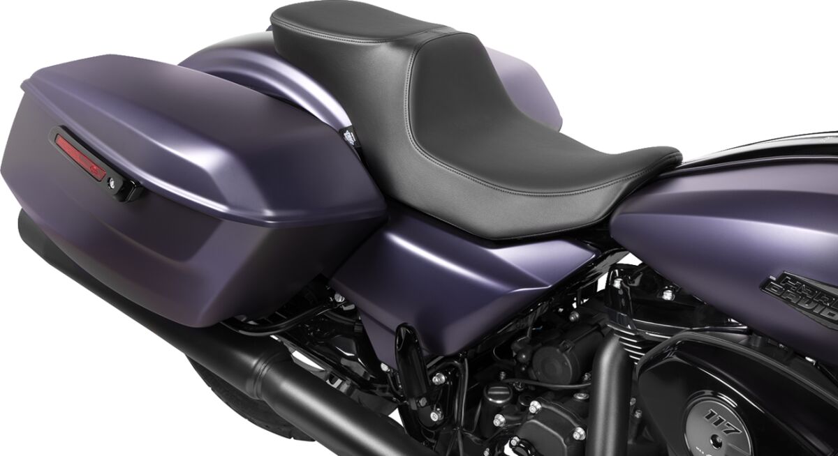 Drag Specialties Seats Seat Peformance Predator 2 Up Smooth Solar Leather Seat Drag Specialties Seats