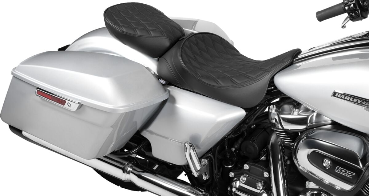 Drag Specialties Seats Seat Rear Solo Wide Double Dia SEATS-FOR HARLEY DRESSER/TOURI Drag Specialties
