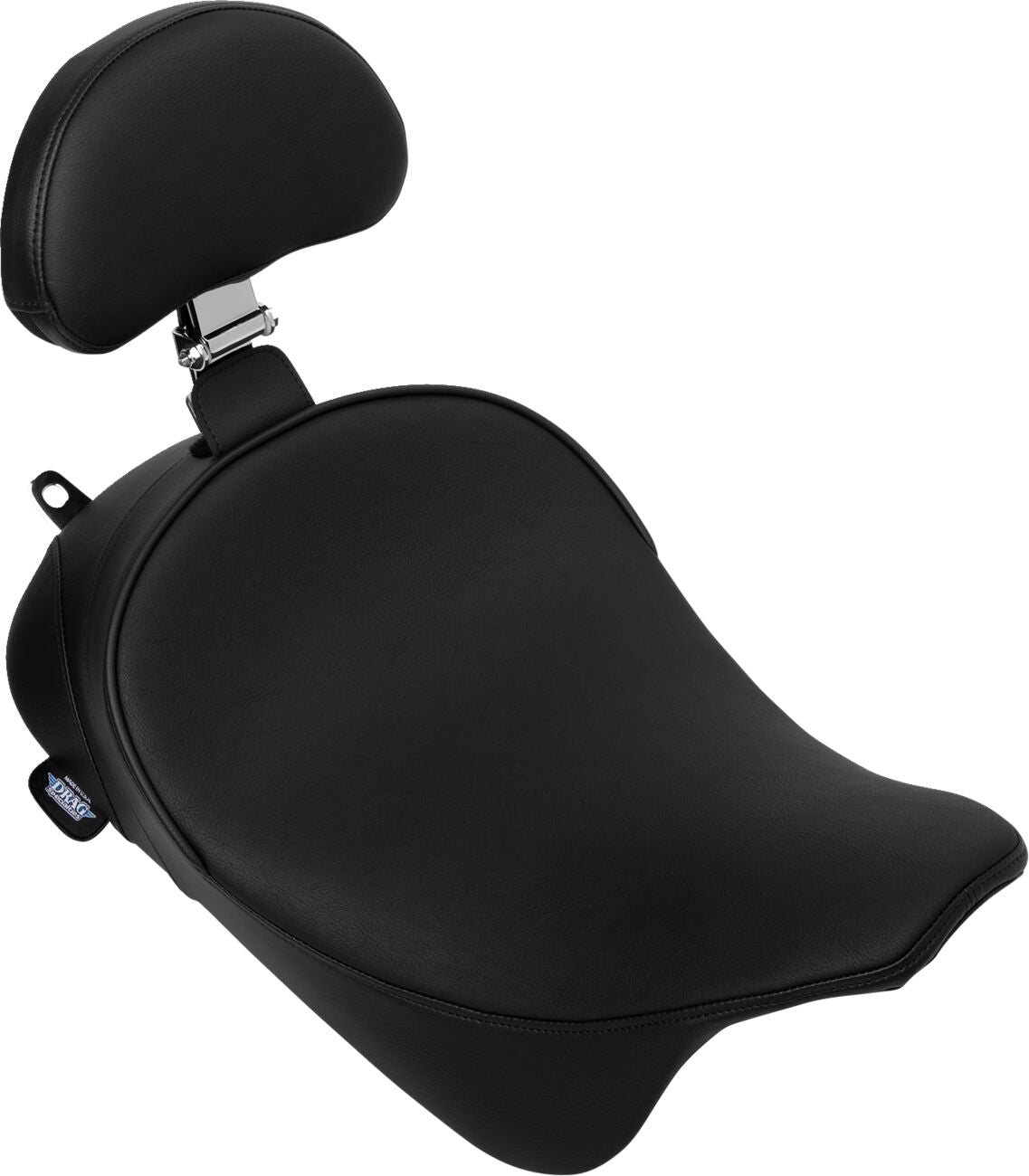 Drag Specialties Seats Solo Front Seat Smooth W/ Backrest Option Fl '08 '23 Seat Drag Specialties