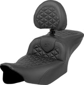 Saddlemen RoadSofa Tri-Gripper Seat w/Driver's Backrest - 23+ Touring Seat Saddlemen