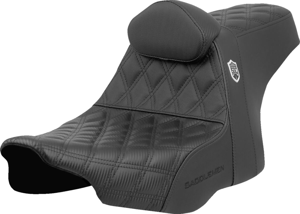 Saddlemen SDC Pro Series Performance Gripper Seat w/Lumbar Rest - 23+ Touring Seat Saddlemen