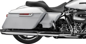 Drag Specialties Seats Seat Freedom Extended Reach Dd Stitch Silver Vinyl Touring Seat Drag Specialties