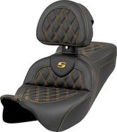 Saddlemen Seat Roadsofa Ls With Backrest SEATS-FOR HARLEY DRESSER/TOURI Saddlemen