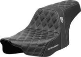 Saddlemen SDC Pro Series Performance Gripper Seat, Silver Stitch - 24+ Touring Seat Saddlemen