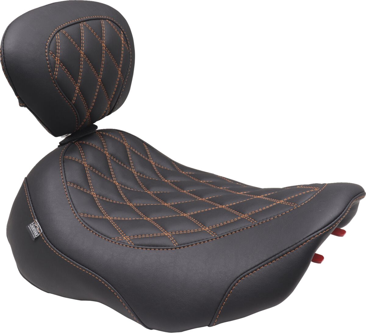 Mustang Seat Solo Wide Tripper W/ Dbr SEATS-FOR HARLEY DRESSER/TOURI Mustang