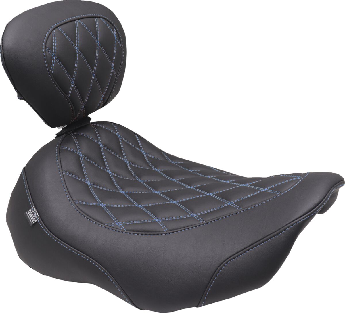 Mustang Seat Solo Wide Tripper W/ Dbr SEATS-FOR HARLEY DRESSER/TOURI Mustang