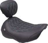 Mustang Seat Solo Wide Tripper W/ Dbr SEATS-FOR HARLEY DRESSER/TOURI Mustang