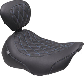 Mustang Seat Solo Wide Tripper W/ Dbr SEATS-FOR HARLEY DRESSER/TOURI Mustang