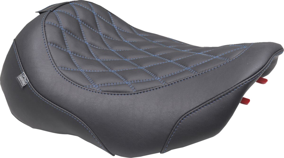 Mustang Seat Solo Wide Tripper W/ Dbr SEATS-FOR HARLEY DRESSER/TOURI Mustang