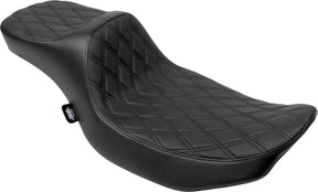 Drag Specialties Seats Extended Reach Predator Iii Set Double Diamond Black Stitching Seat Drag Specialties