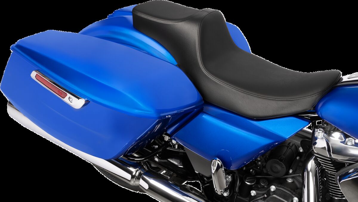 Drag Specialties Seats Seat Predator Iii 2 Up Extend R SEATS-FOR HARLEY DRESSER/TOURI Drag Specialties