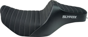 Slyfox Seat Highnoon Vinyl W/Slistop SEATS-FOR HARLEY DRESSER/TOURI Slyfox