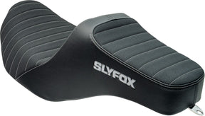 Slyfox Seat Highnoon Vinyl W/Slistop SEATS-FOR HARLEY DRESSER/TOURI Slyfox