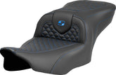 Saddlemen Seat Roadsofa Dragon Blue Stit SEATS-FOR HARLEY DRESSER/TOURI Saddlemen