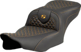 Saddlemen Seat Roadsofa Dragon Gold Stit SEATS-FOR HARLEY DRESSER/TOURI Saddlemen