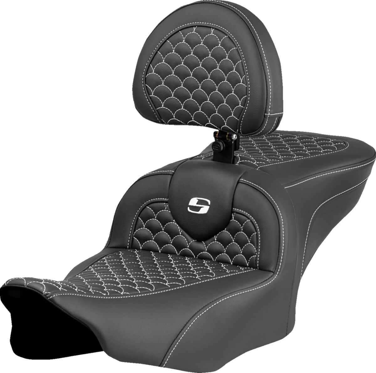Saddlemen Seat Roadsofa Dragon White Sti SEATS-FOR HARLEY DRESSER/TOURI Saddlemen
