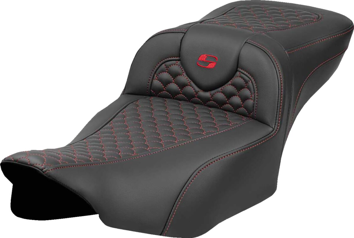 Saddlemen Seat Roadsofa Dragon Red Stitc SEATS-FOR HARLEY DRESSER/TOURI Saddlemen