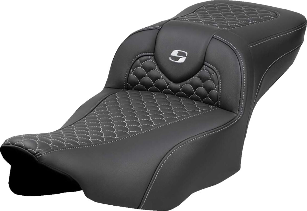 Saddlemen Seat Roadsofa Dragon Silver St SEATS-FOR HARLEY DRESSER/TOURI Saddlemen