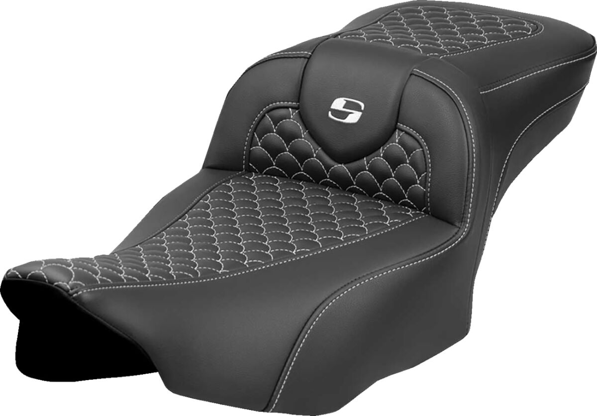 Saddlemen Seat Roadsofa Dragon White Sti SEATS-FOR HARLEY DRESSER/TOURI Saddlemen
