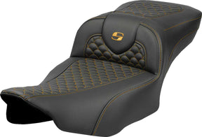 Saddlemen Seat Roadsofa Dragon Gold Stit SEATS-FOR HARLEY DRESSER/TOURI Saddlemen