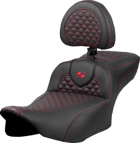 Saddlemen Seat Roadsofa Dragon Red Stitc SEATS-FOR HARLEY DRESSER/TOURI Saddlemen
