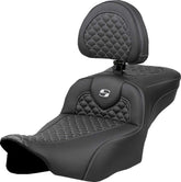 Saddlemen Seat Roadsofa Dragon Silver St SEATS-FOR HARLEY DRESSER/TOURI Saddlemen