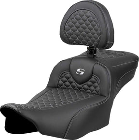 Saddlemen Seat Roadsofa Dragon Silver St SEATS-FOR HARLEY DRESSER/TOURI Saddlemen