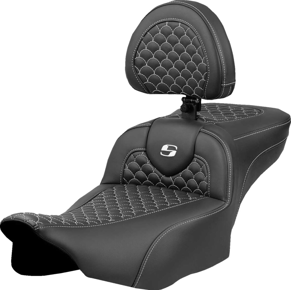 Saddlemen Seat Roadsofa Dragon White Sti SEATS-FOR HARLEY DRESSER/TOURI Saddlemen
