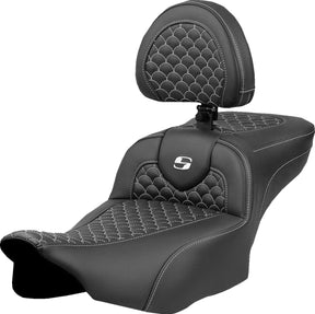 Saddlemen Seat Roadsofa Dragon White Sti SEATS-FOR HARLEY DRESSER/TOURI Saddlemen