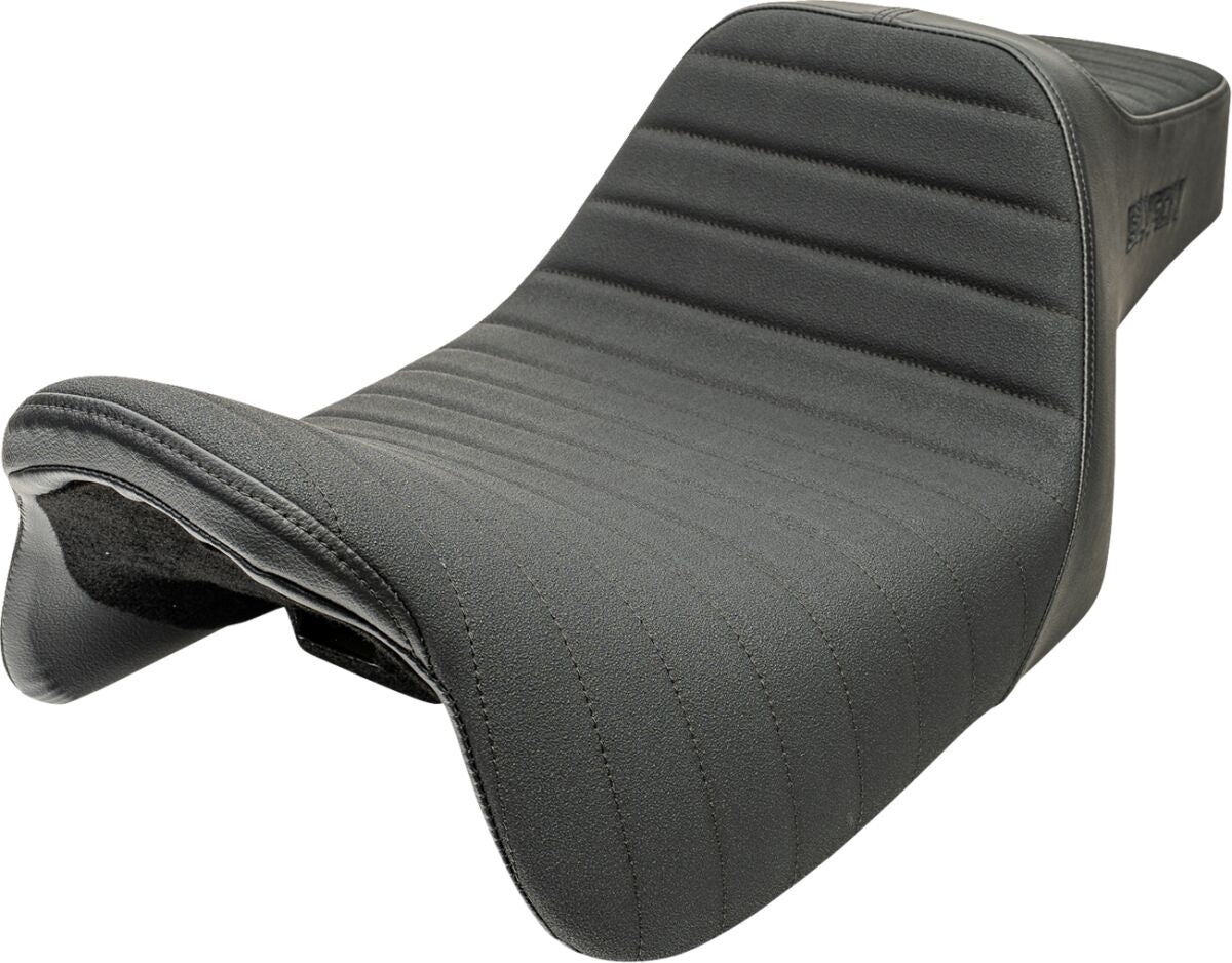 Slyfox Seat Highnoon Clssc Stitch Vnyl SEATS-FOR HARLEY DRESSER/TOURI Slyfox