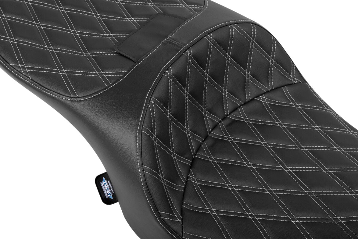 Drag Specialties Seats Seat Freedom Tour 2 Up Black V SEATS-FOR HARLEY DRESSER/TOURI Drag Specialties
