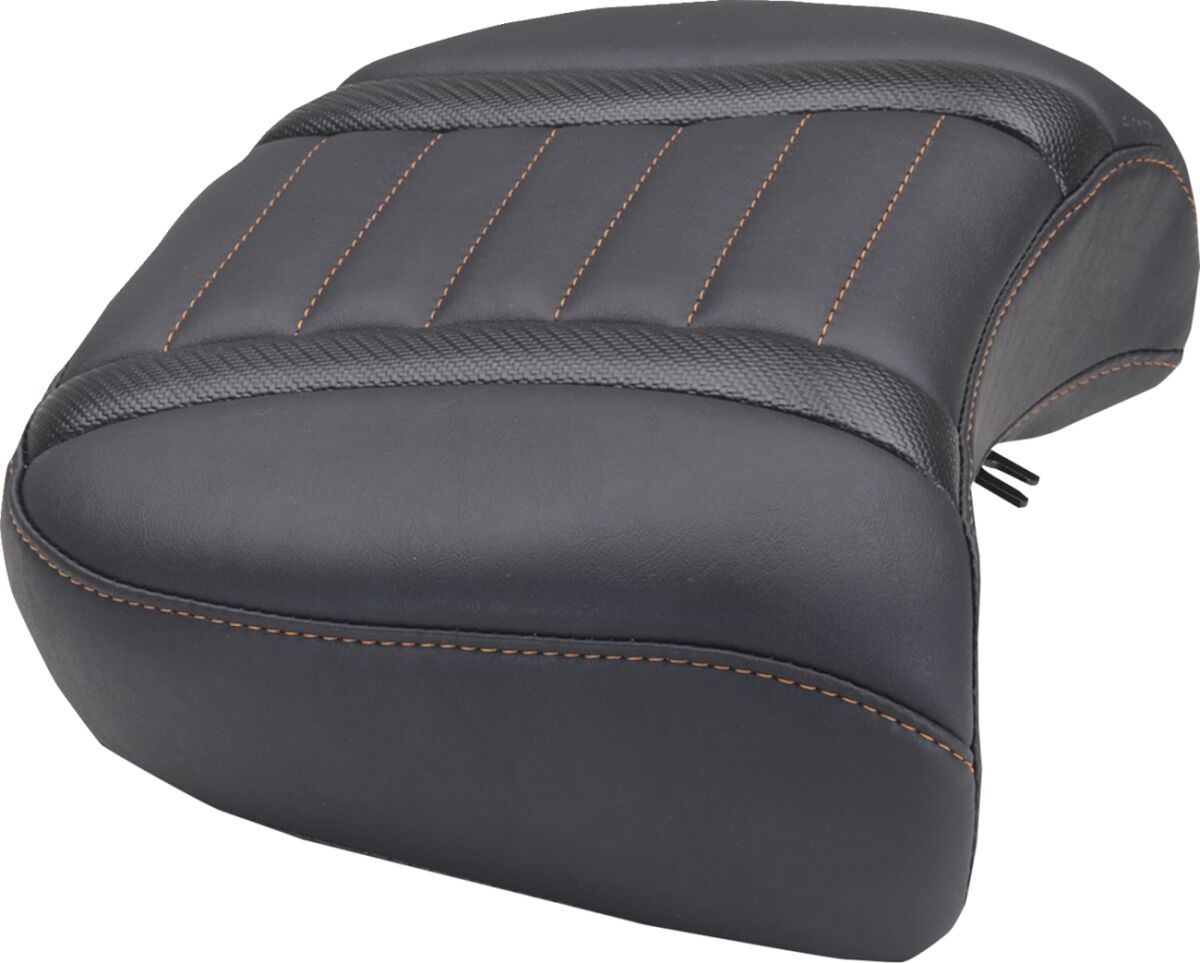 Mustang Seat Rear Dlx Touring Orange T SEATS-FOR HARLEY DRESSER/TOURI Mustang