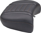 Mustang Seat Rear Dlx Touring Orange T SEATS-FOR HARLEY DRESSER/TOURI Mustang